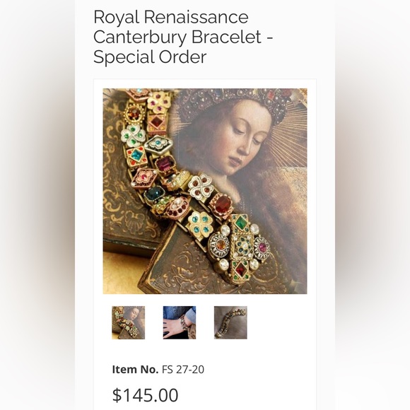 Two Strand Rhinestone Bracelet Sweet Romance “Royal Renaissance”#379 - Picture 2 of 9